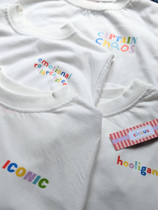 classic t-shirt, customisable