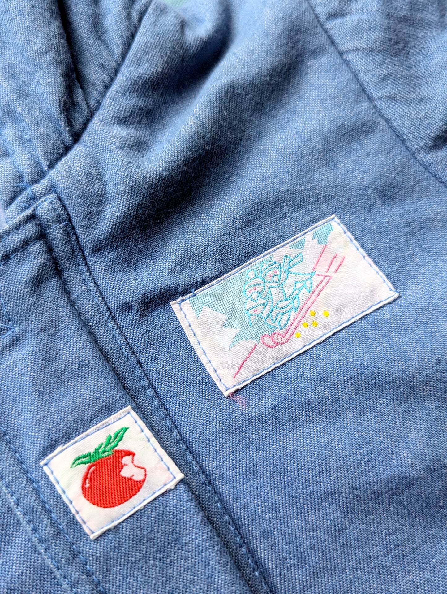 apple winter romper, 1 year