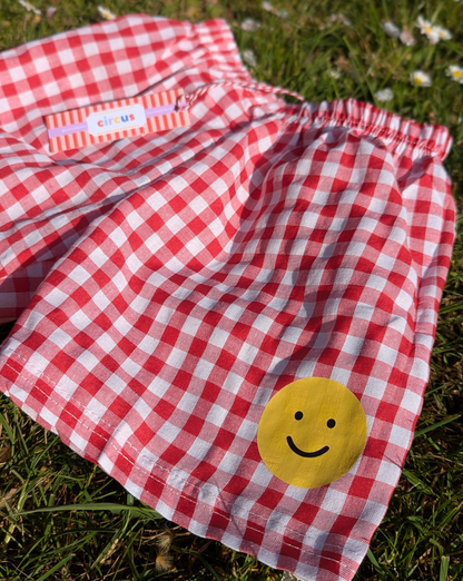 gingham shorts