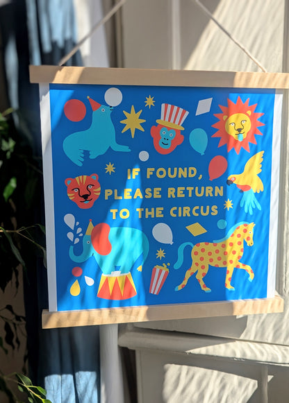 return to the circus art print
