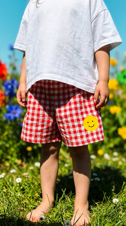 gingham shorts