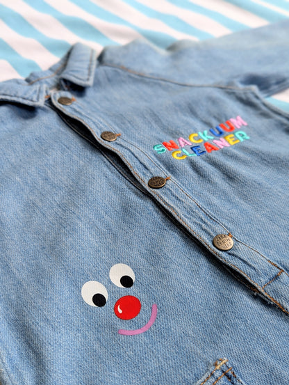 snackuum cleaner jumpsuit, 2-3 years