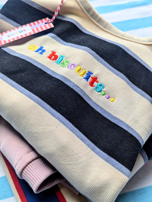 oh biscuits embroidered top