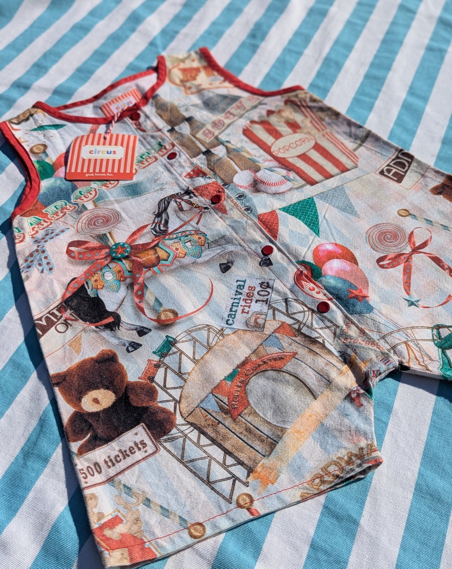 circus romper, 2-4 years