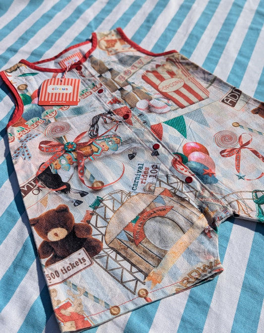 circus romper, 2-4 years