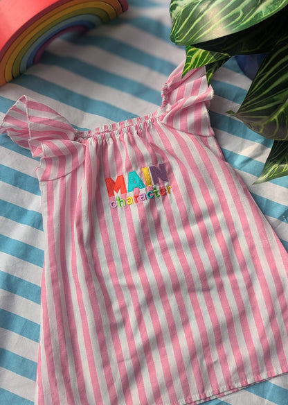 popcorn dress, 3-5 years