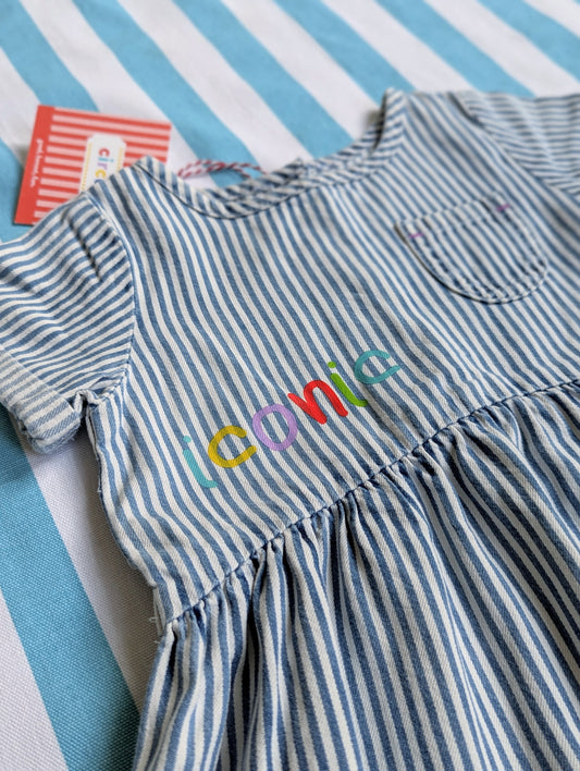 iconic striped dress, 12-18 months