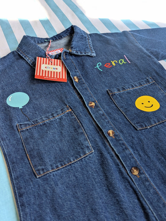 eddie feral jumpsuit with icons, 1-2 years